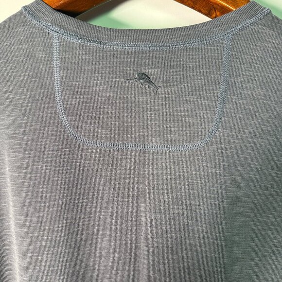 Tommy Bahama Reversible Long Sleeve Shirt Gray/Dk Gray Black Size XXL - Picture 4 of 7